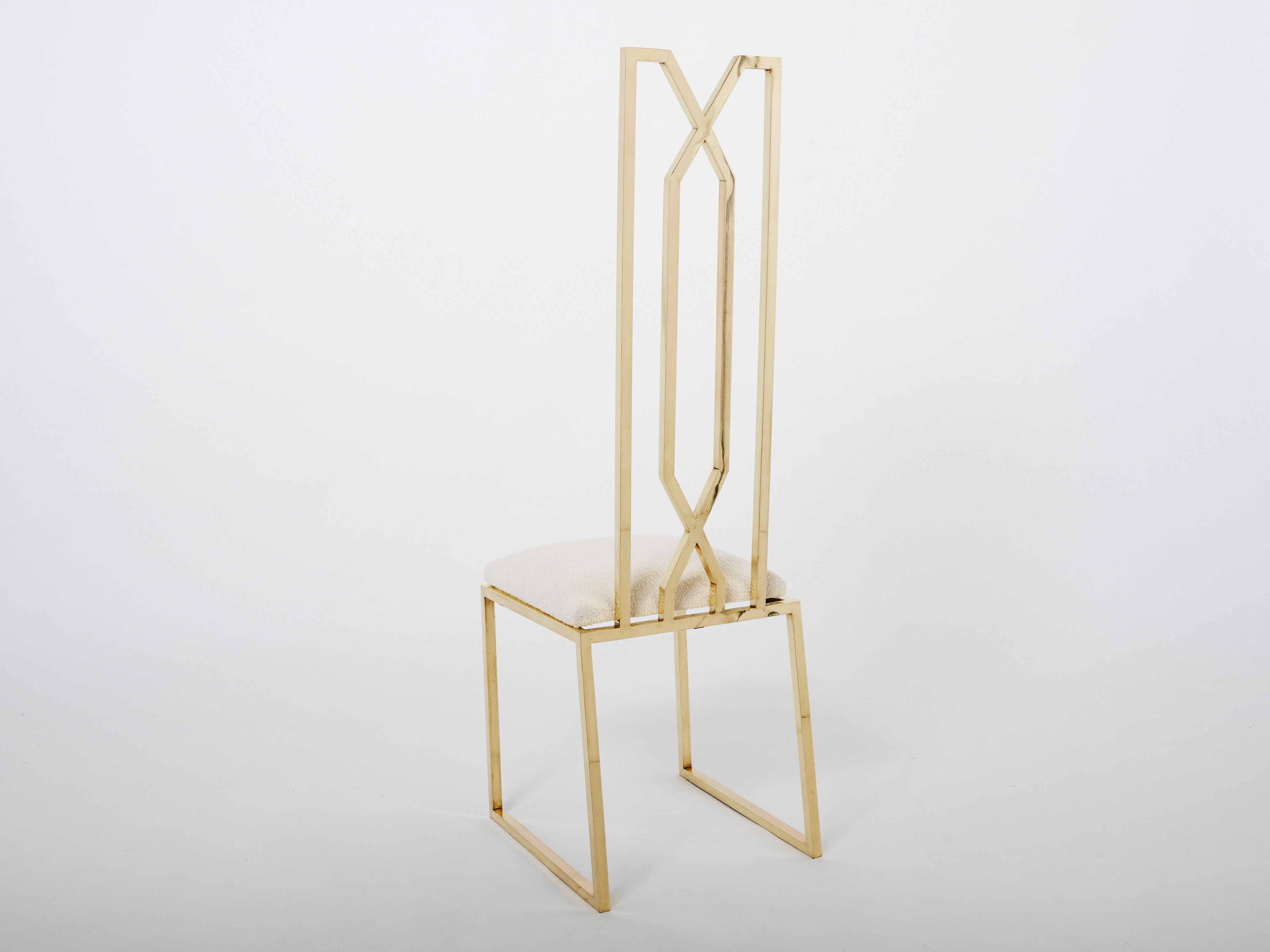 Pair of brass chairs Alain Delon for Jean Charles 1970