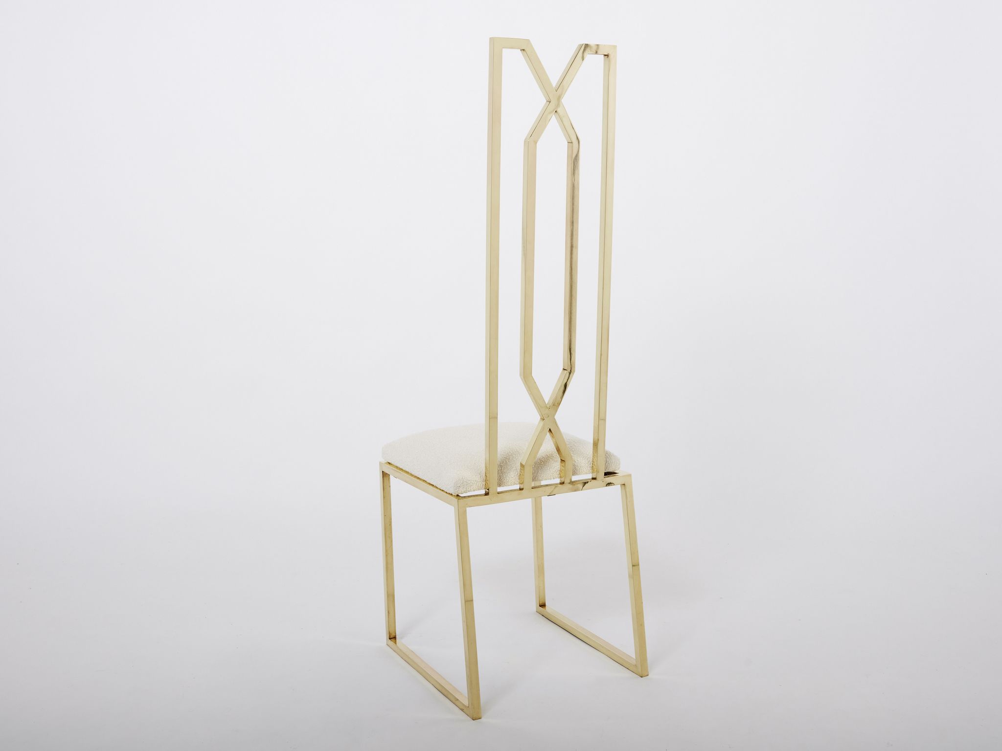 Pair of brass chairs Alain Delon for Jean Charles 1970