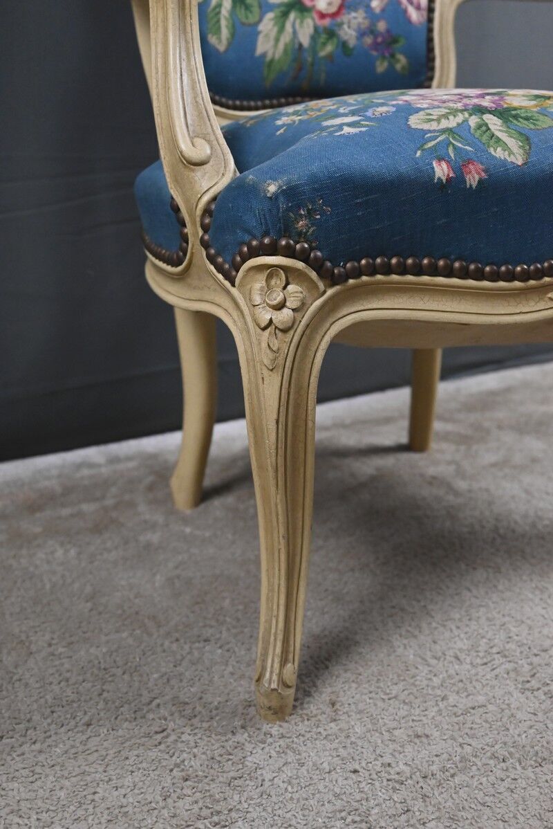 Fauteuil cabriolet, style Louis XV – fin XIXe