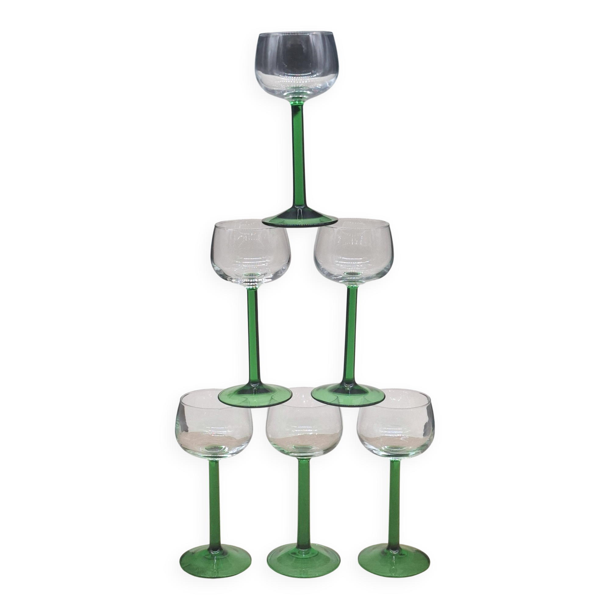 Set of 6 Alsace wine glasses