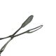 Cookie tongs, Art Deco, silver-plated brass, Sweden, 1930s.