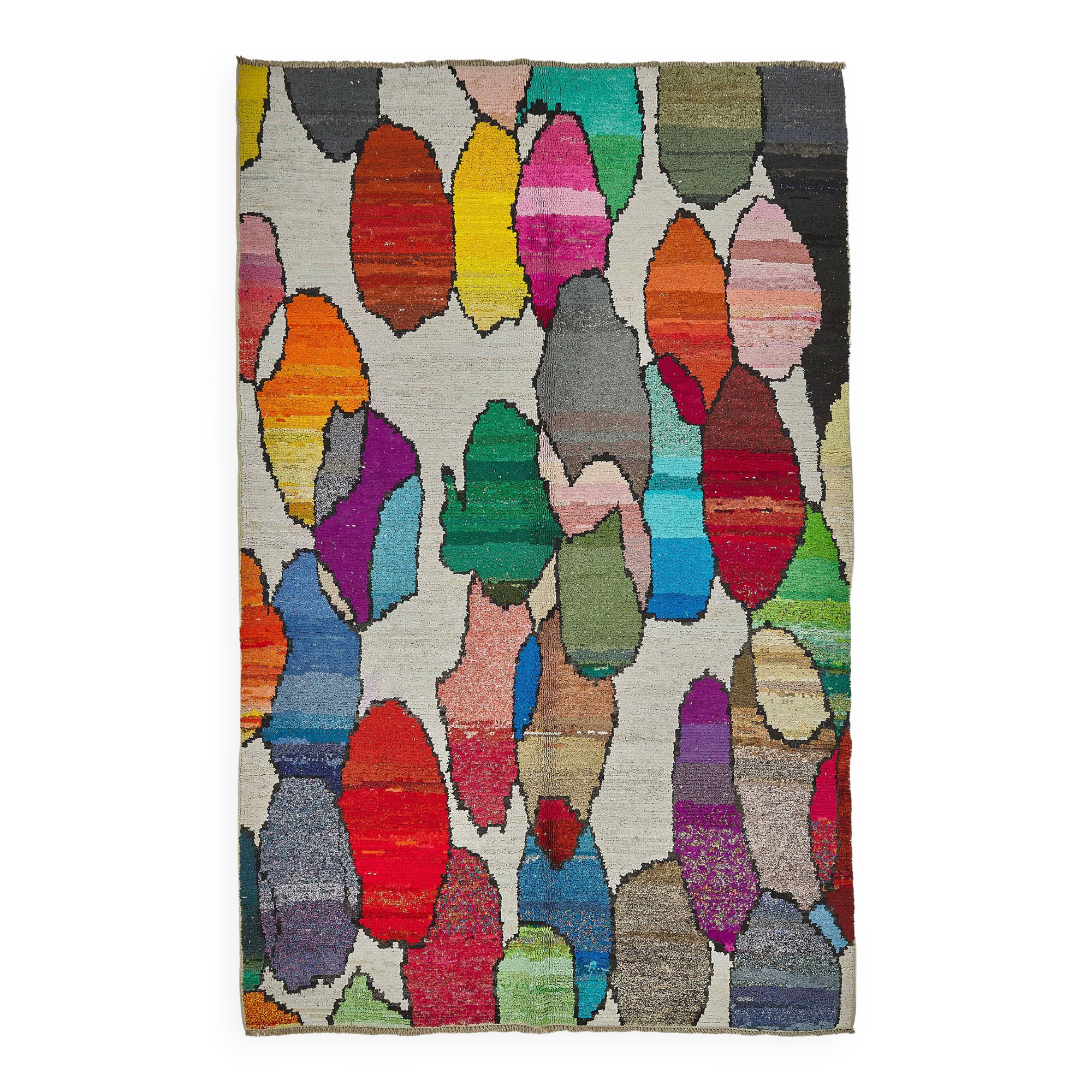 Handwoven Turkish Recycled Boho Rug 200 cm x 316 cm