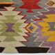 6x10 Tapis Kilim Turc Laine Fait Main, Style Bohème, Motifs Géométriques,