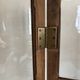 Antique screen in solid oak and glass