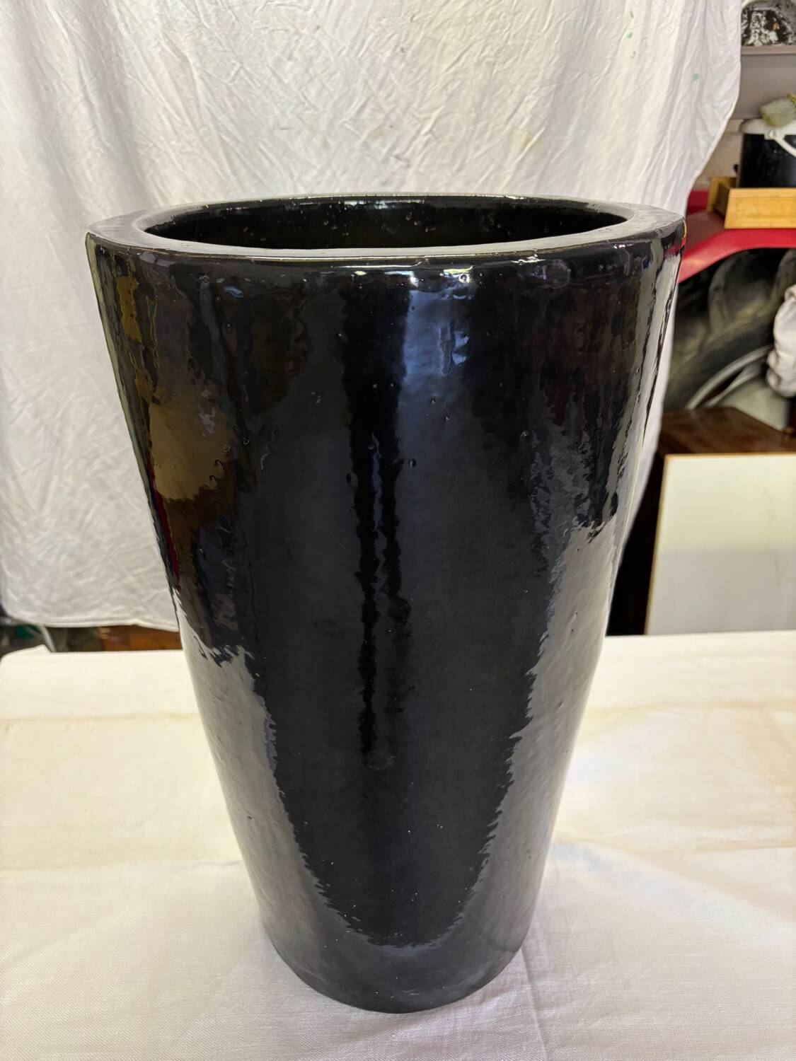 Grand pot en grès émaillé