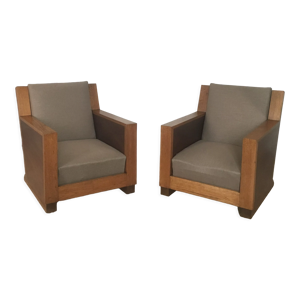 Paire de fauteuils art