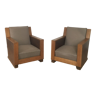 Pair of Art Deco armchairs from the 1940s-1950s