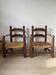 Pair of low armchairs in the Dudouyt style
