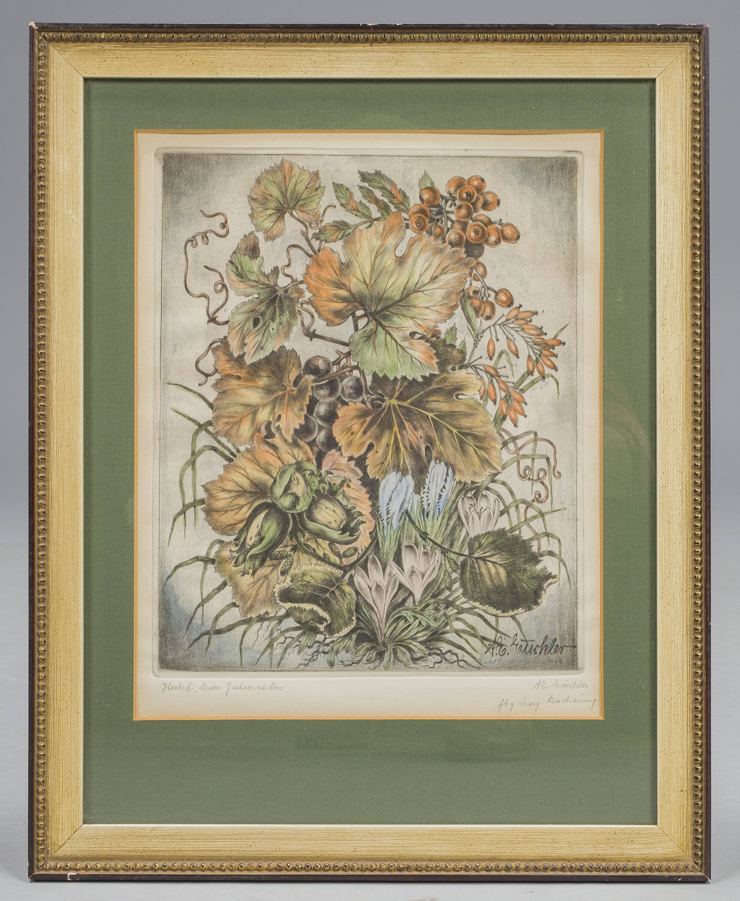 Alfred Erich Euchler, Still Life, 1920s, Watercolor