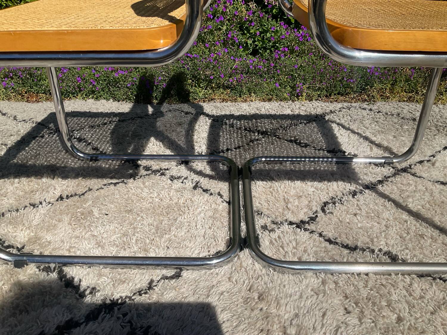 Paire de chaises Marcel Breuer Cesca B32