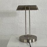 Chrome metal articulated desk lamp