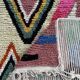 Berber Boujad rug in wool – A graphic and colourful piece