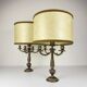 Lampes de table en bronze, Italie, années 1950, lot de 2