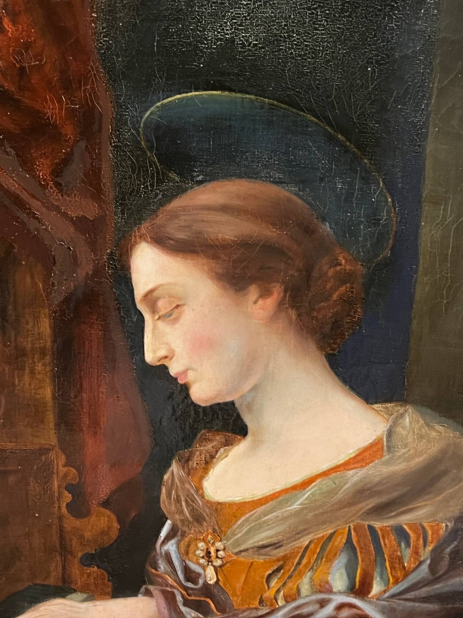 Le tableau « Jeune fille jouant de l’orgue »