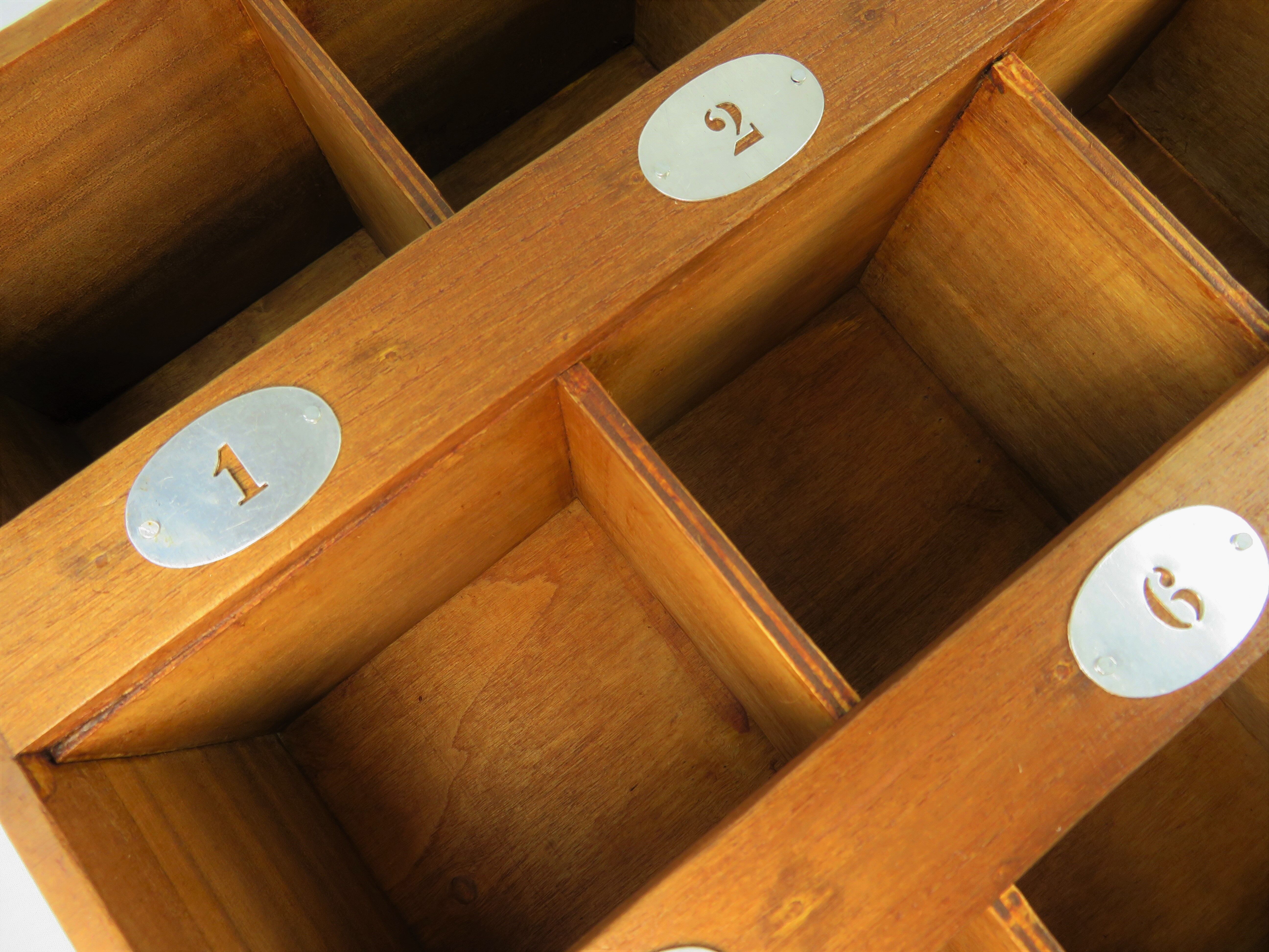 Cabinet with workshop lockers, restored / restyled hotel furniture style