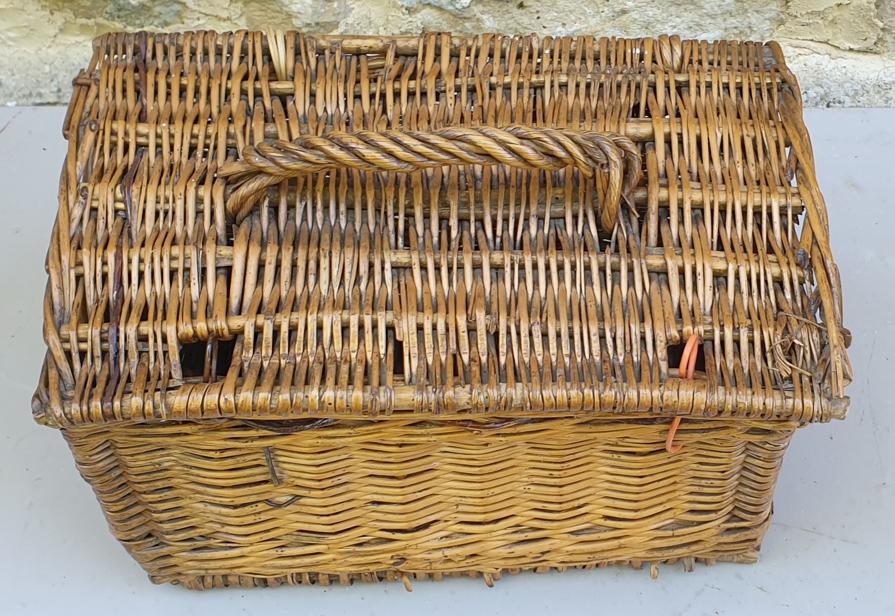 Very old briefcase - wicker meal