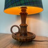 Lampe en bois vintage