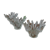 Glazen schaaltjes set van 3 model Noorderlicht of Revontulet Tauno Wirkkala