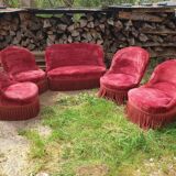 sofa/seating lounge set and 4 toad chairs