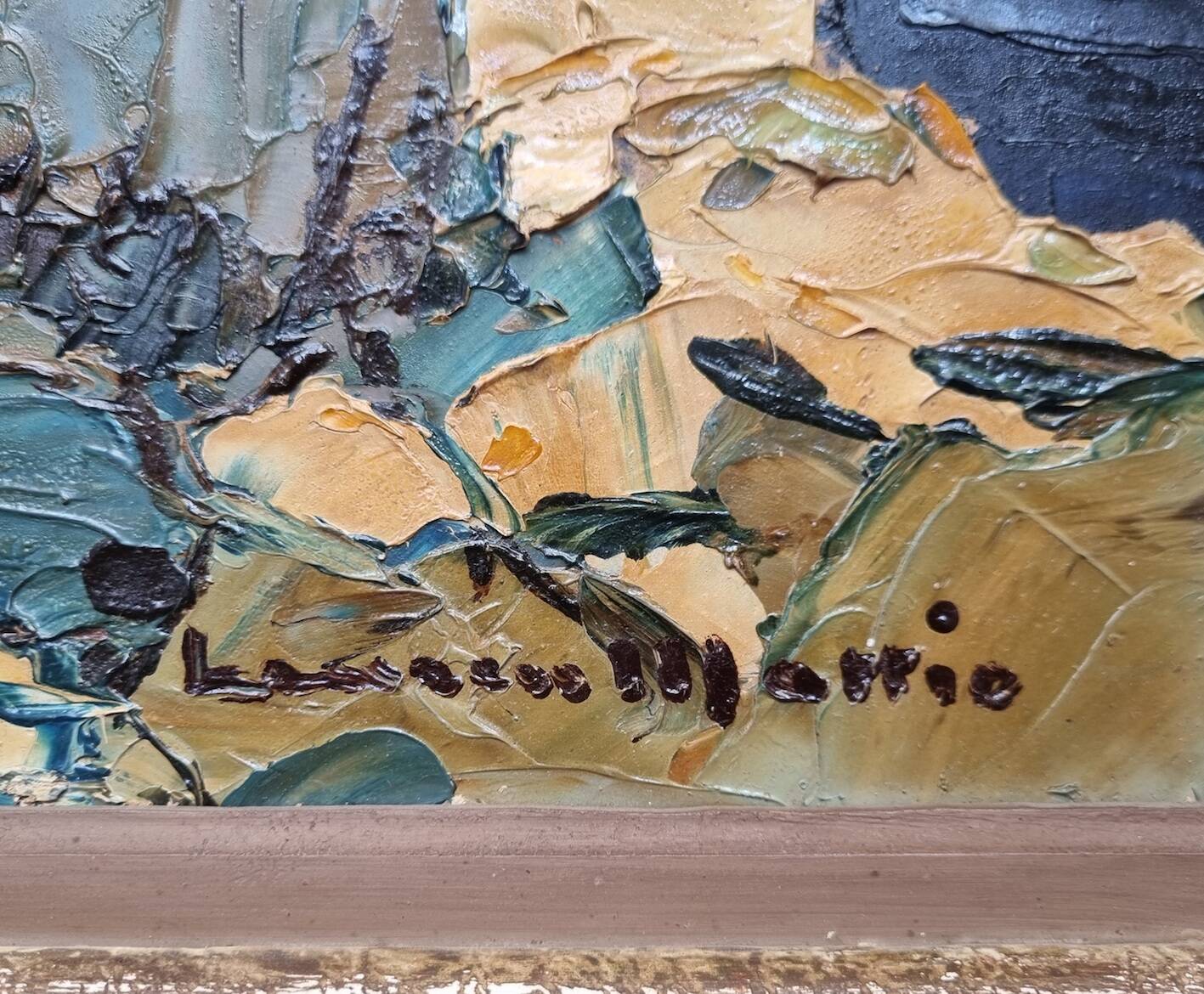 oil painting on wood by Laurent Mattio