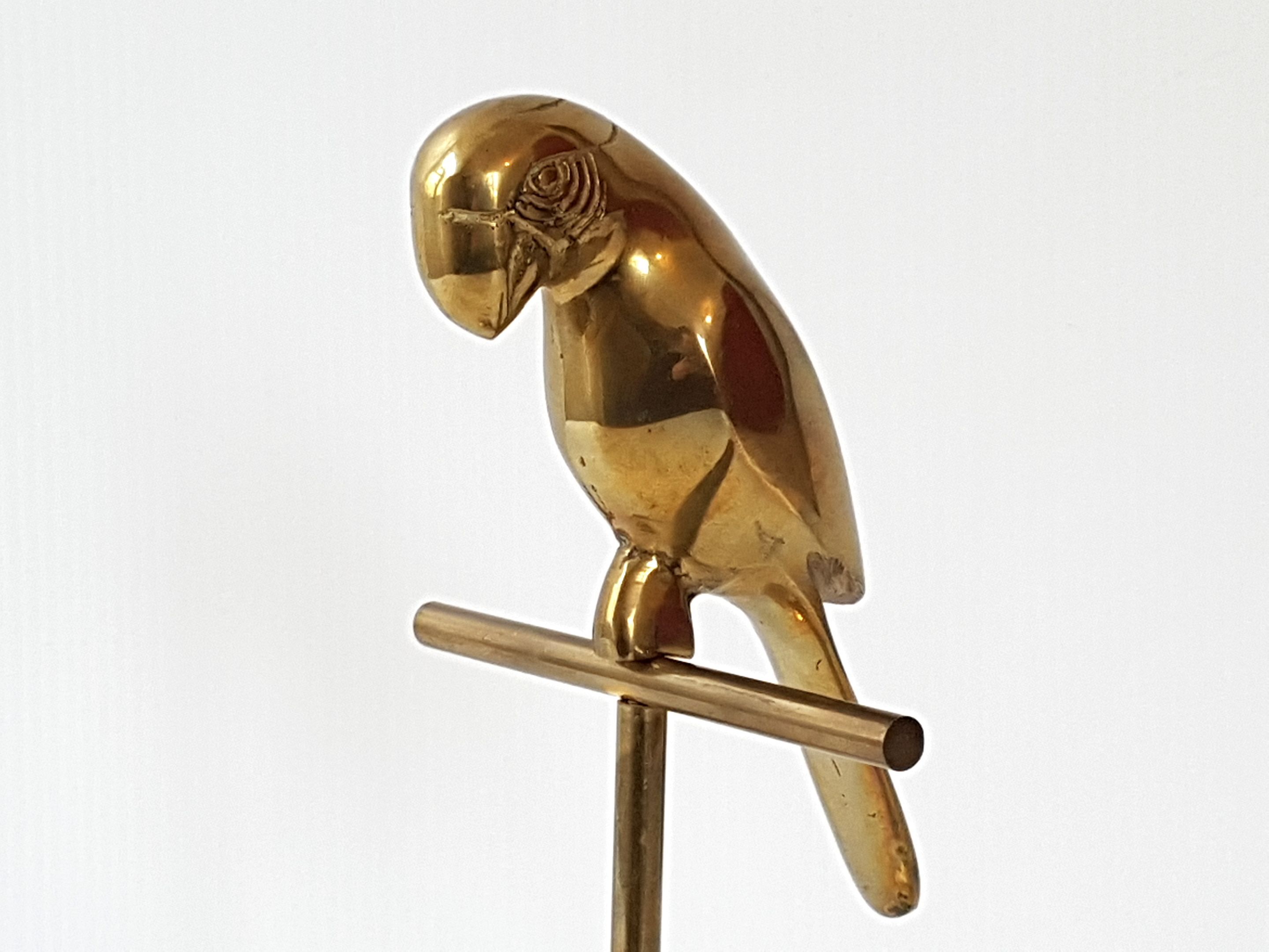 Golden brass parrot 1970
