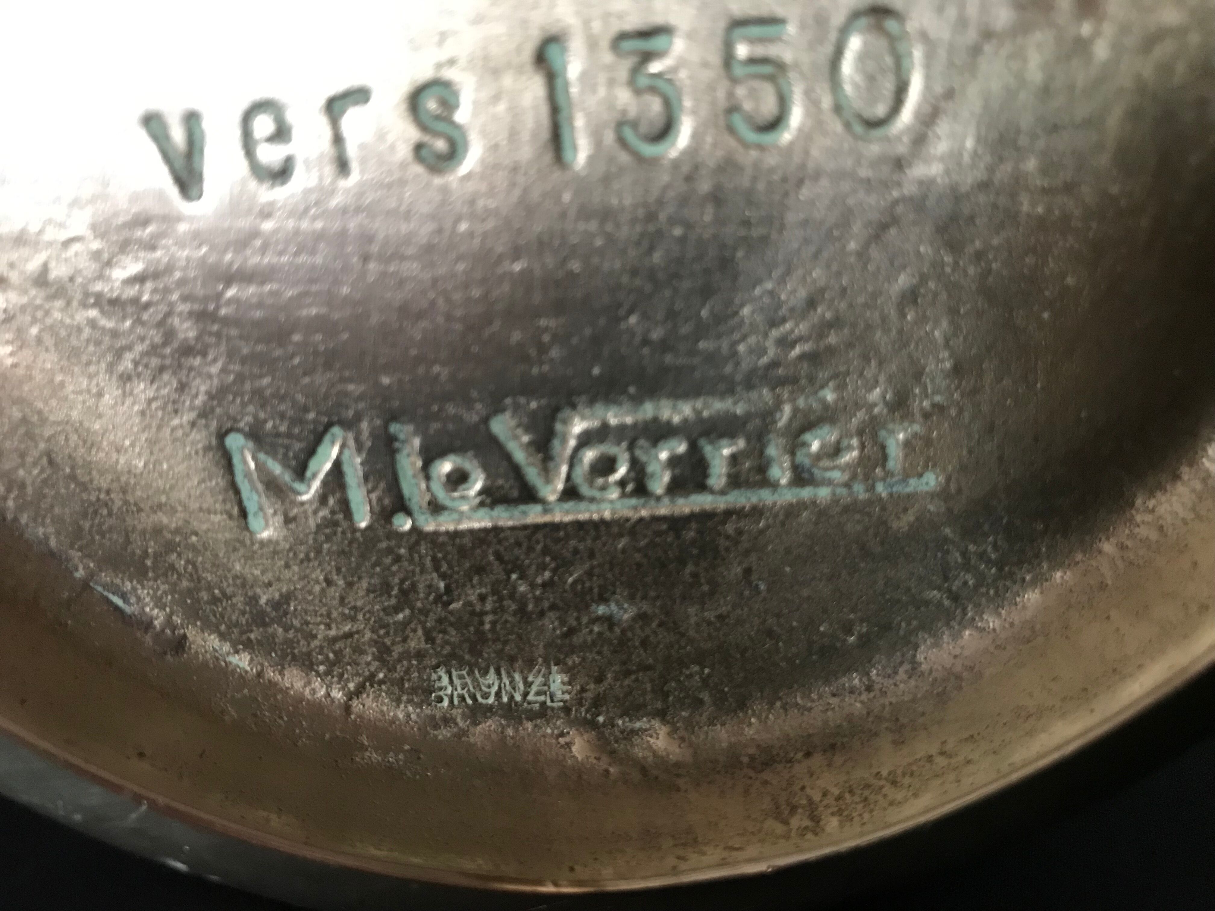 Max Le Verrier bronze tobacco pot