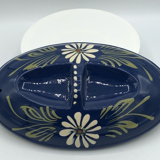 Terrine oval alsace Baeckeoffe blue