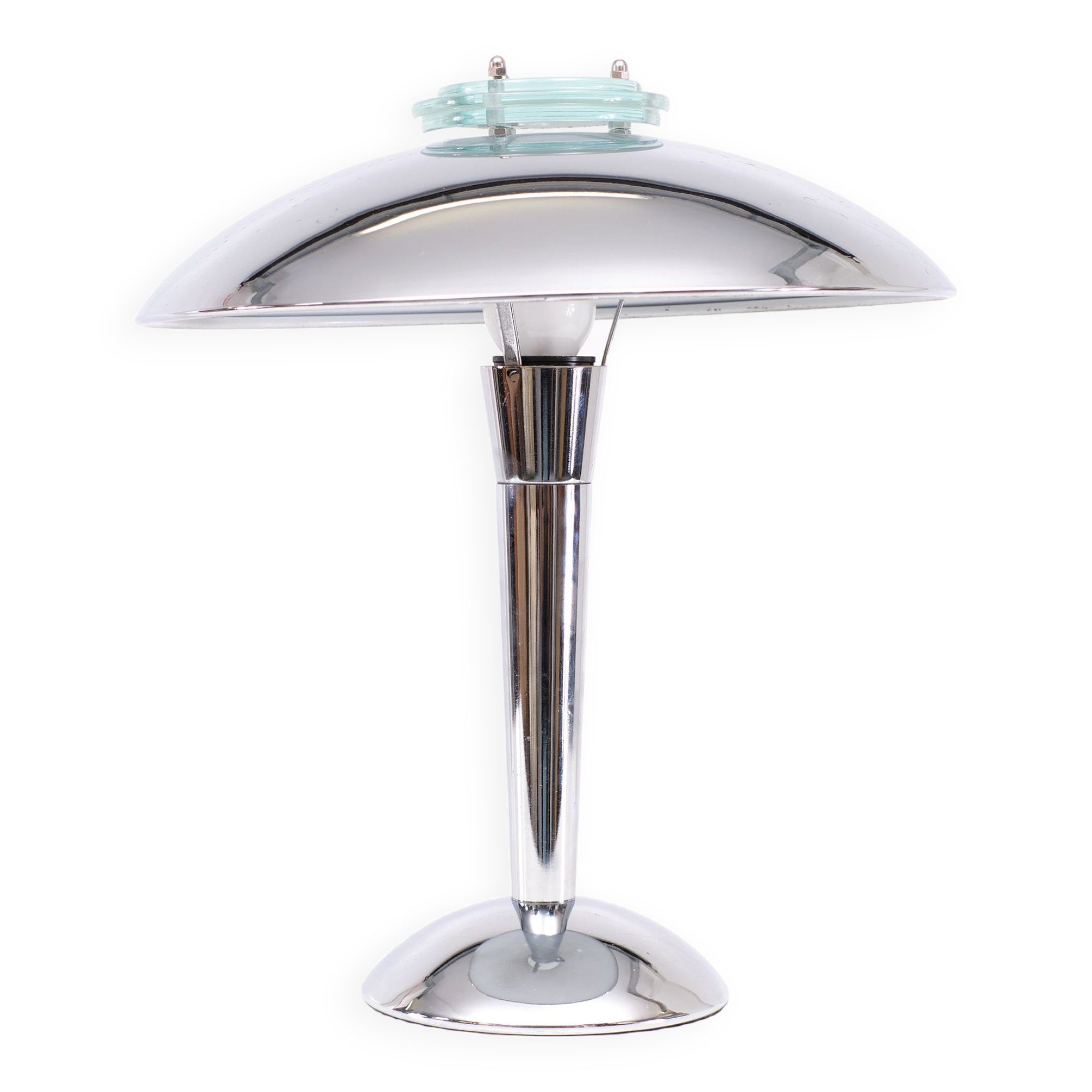 Lampe de table chromée Tokyo Bauhaus des années 1980 Japon