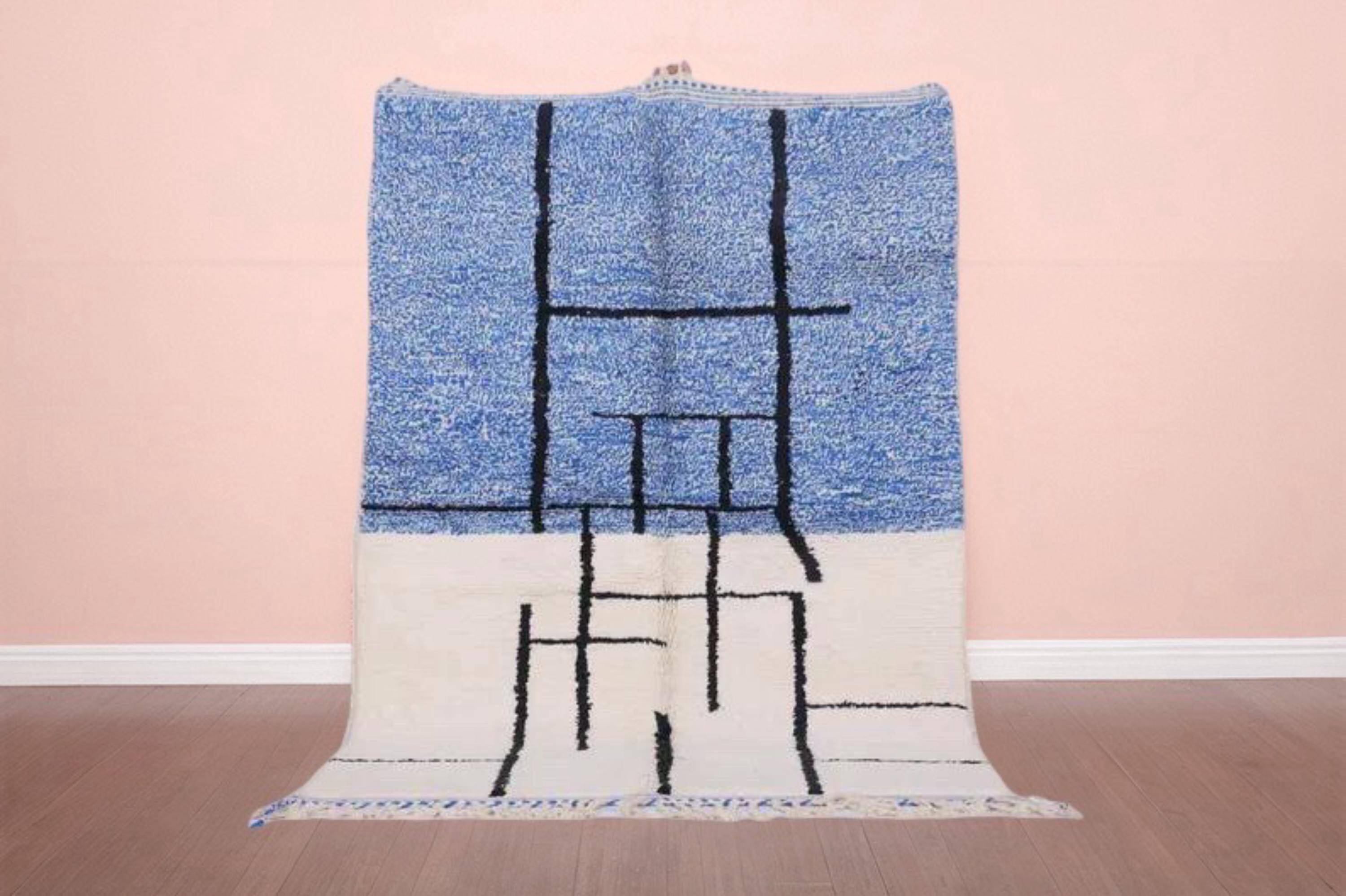 Tapis marocain artisanal authentique 3 x 2 m