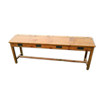 Old school desk for 4 people - Workshop furniture