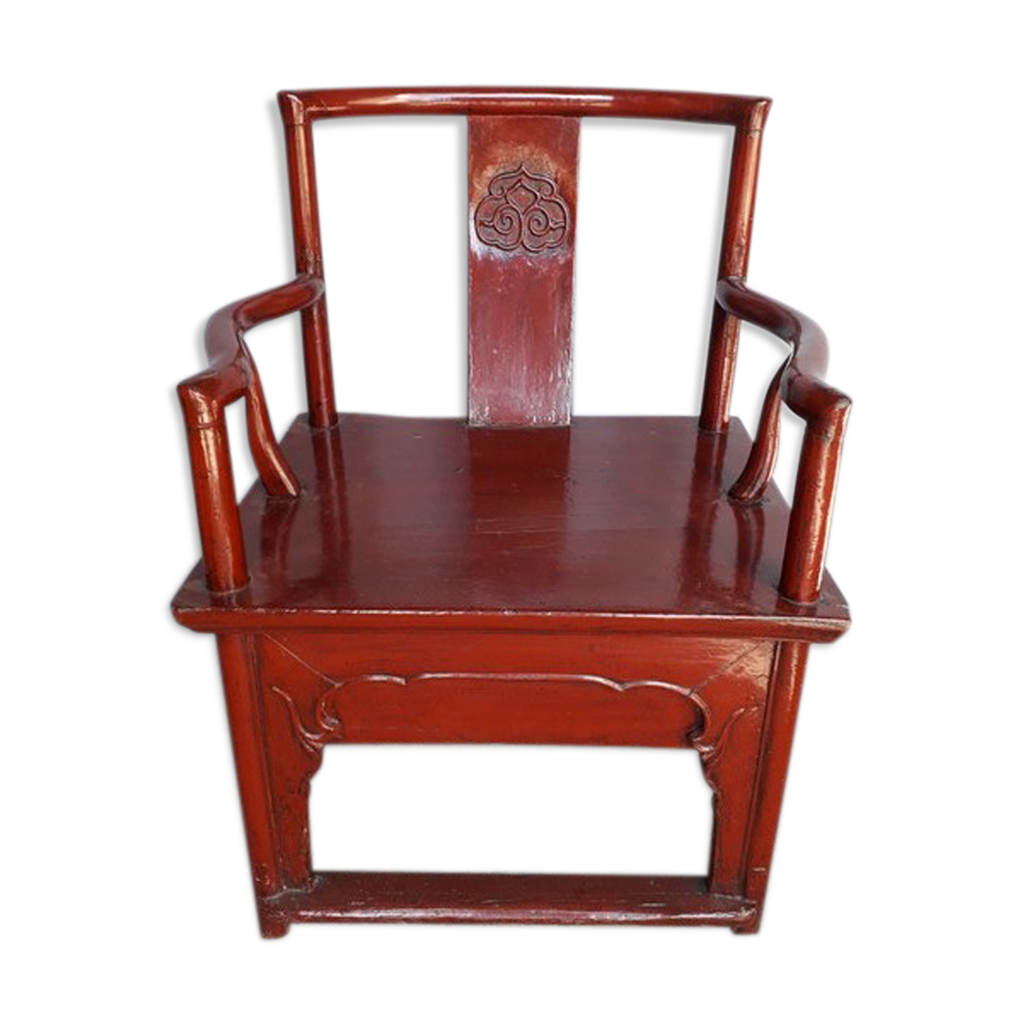 Chinese armchair / Asian solid wood 18th century