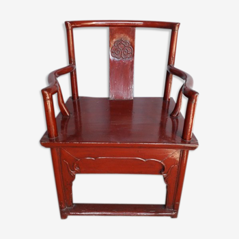 Chinese armchair / Asian solid wood 18th century