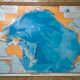 Pacific Ocean wall map