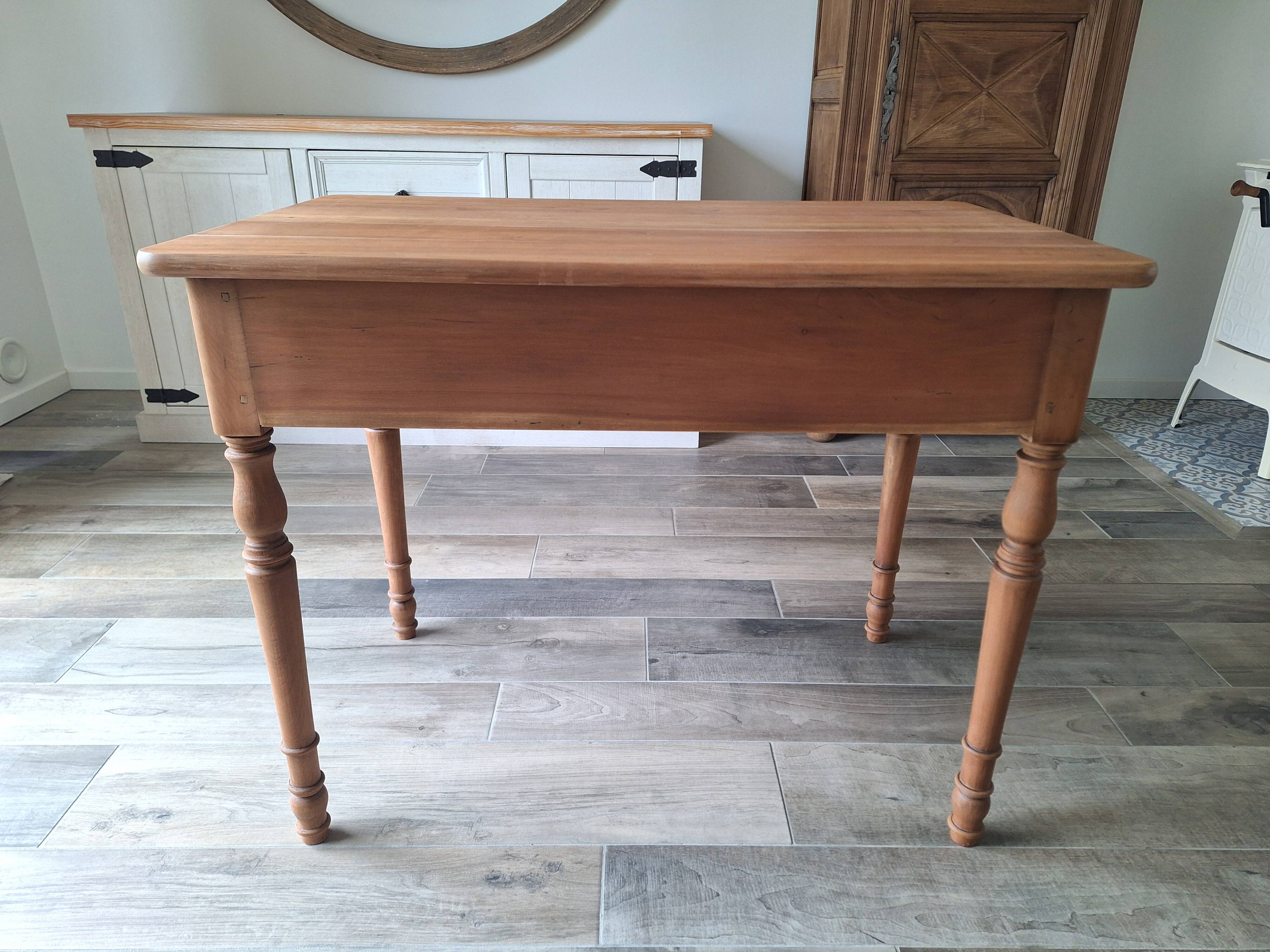 Vintage solid wood desk with extensions.