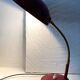 Articulated desk lamp, 1960s, burgundy and gold