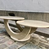 Italian travertine coffee table