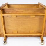 Bar table with extension in oak of danish design manufactured by Hundevad Furniture in the 1960