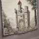 Large painting on hemp canvas by Michel Guignard 1988