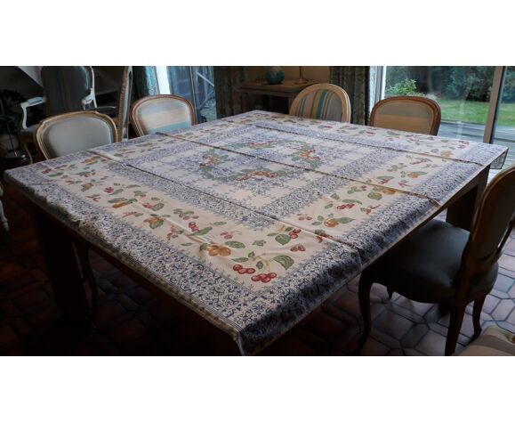 Ribeauville Alsace Printed Tablecloth Mie Selency Ribeauville Alsace Printed Tablecloth, What Is A Table Cover Napper