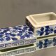 Rectangular Asian porcelain pillbox