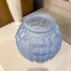 Blue Art Deco ball vase signed Stella