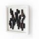 Three-dimensional framed artwork in wenge wood by Studio Aik