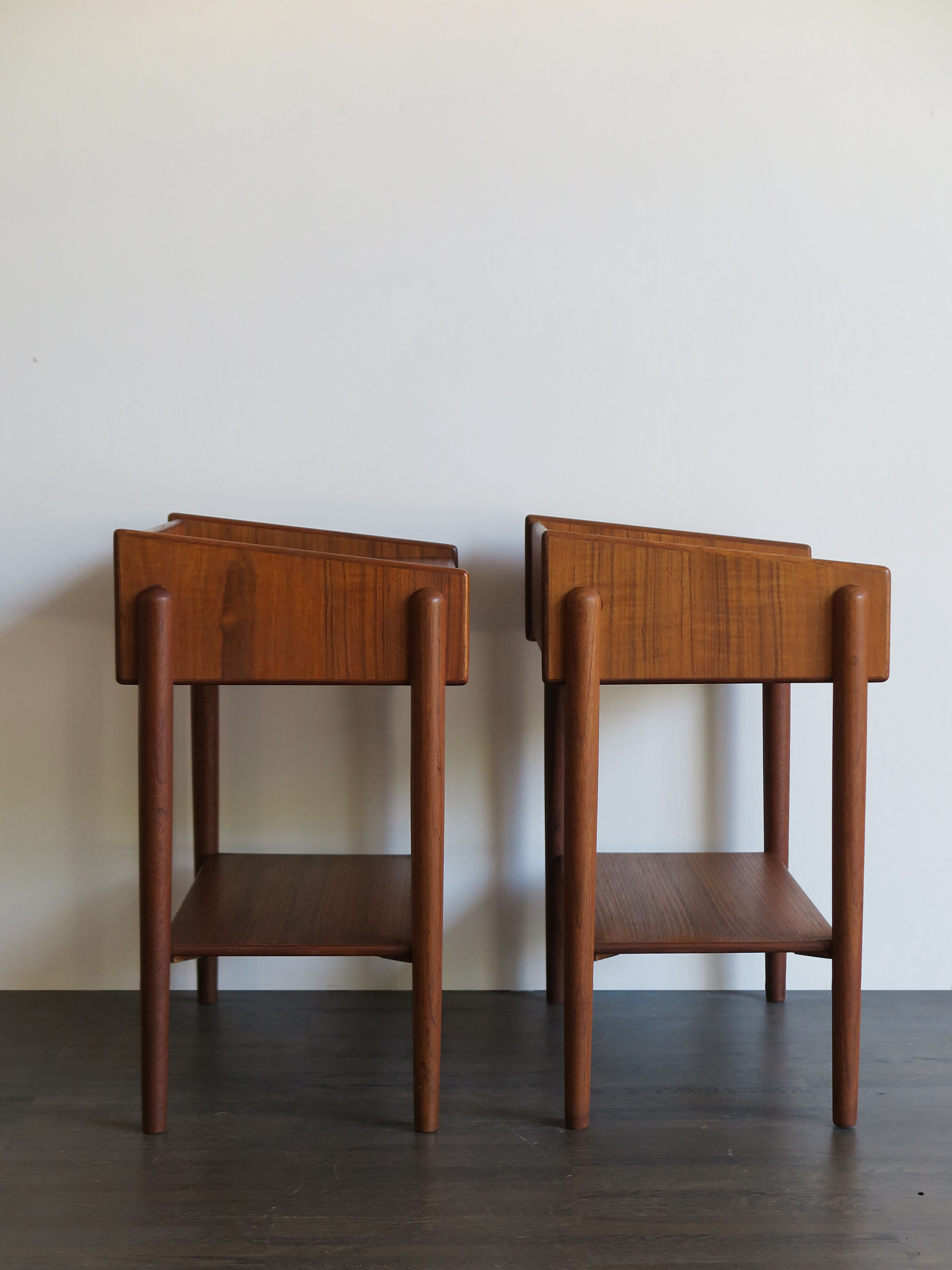 Børge Mogensen Scandinavian teak bedside tables 1950s