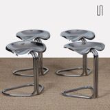 Set of 4 stools by Rodney Kinsman for Bieffeplast, 1970