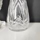 Deux vases en cristal à facettes