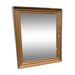 miroir ancien cadre bois doré 68x85cm