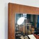 Miroir vintage XL en teck, Scandinavie, années 1970