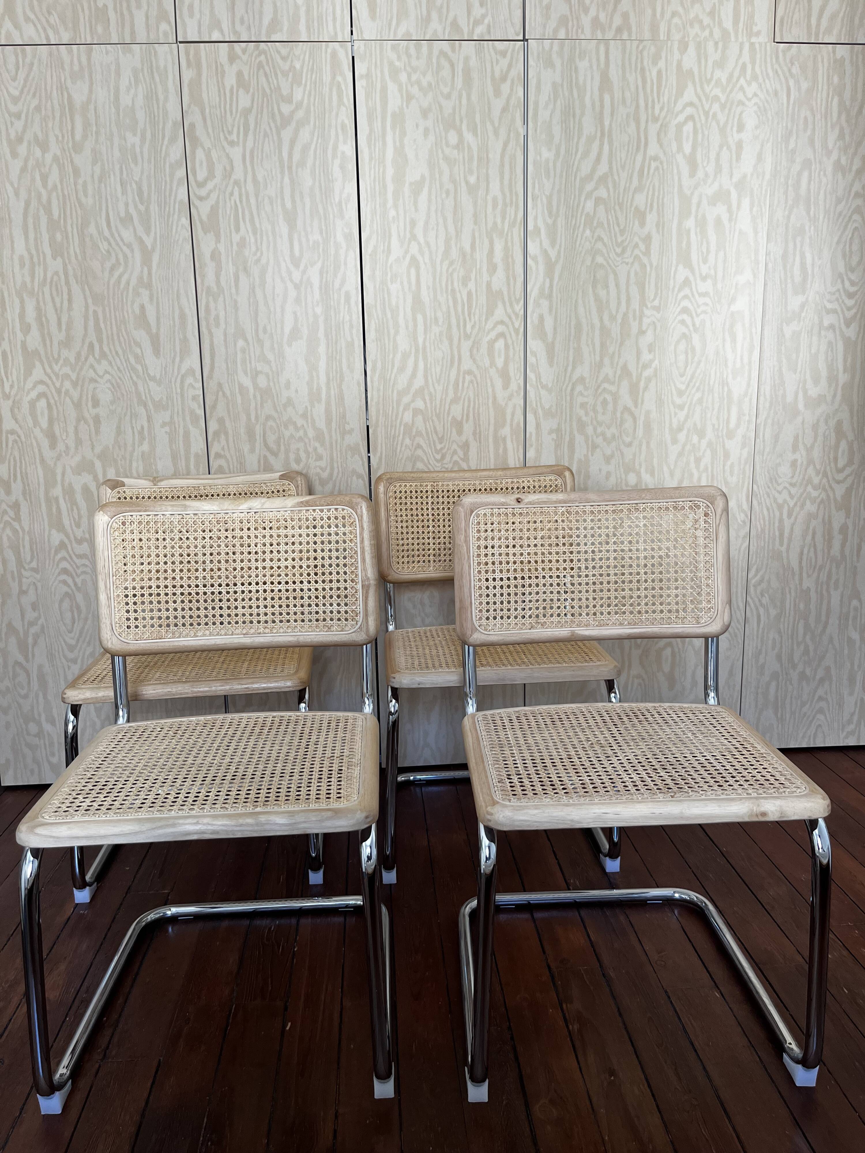 Chaises inspirations B32 Marcel Breuer cannage