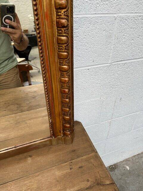 Miroir doré fin XIXème