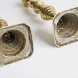 Pair of brass candlesticks